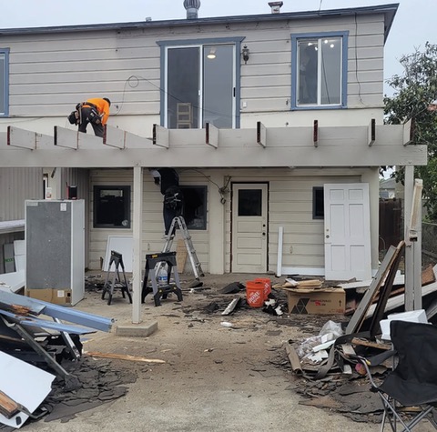 Home remodel renovation in progress